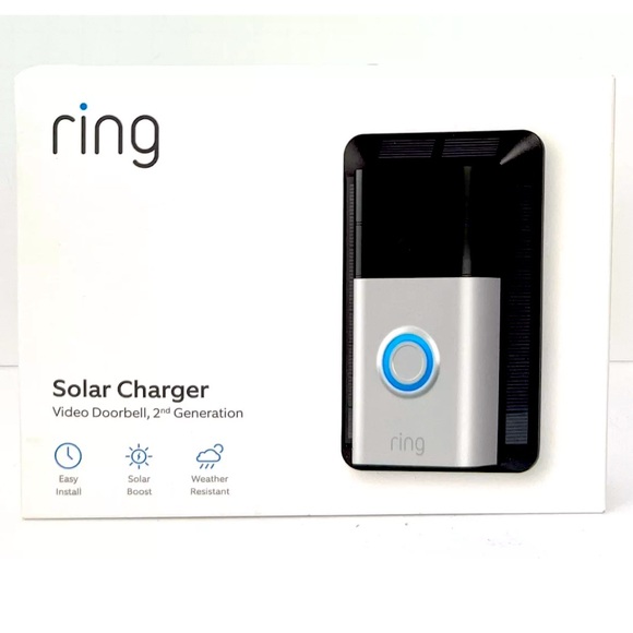 New Solar Charger for Ring Video Doorbell Camera 2nd Generation 2020 release - Picture 1 of 3